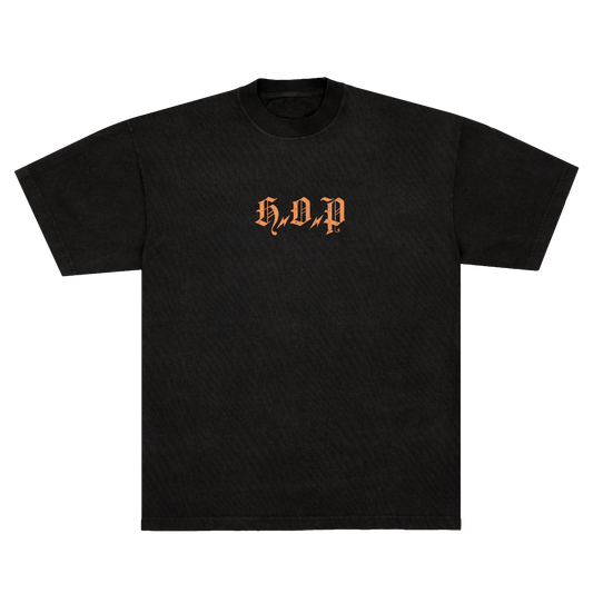 HOP TEE - FADED BLACK